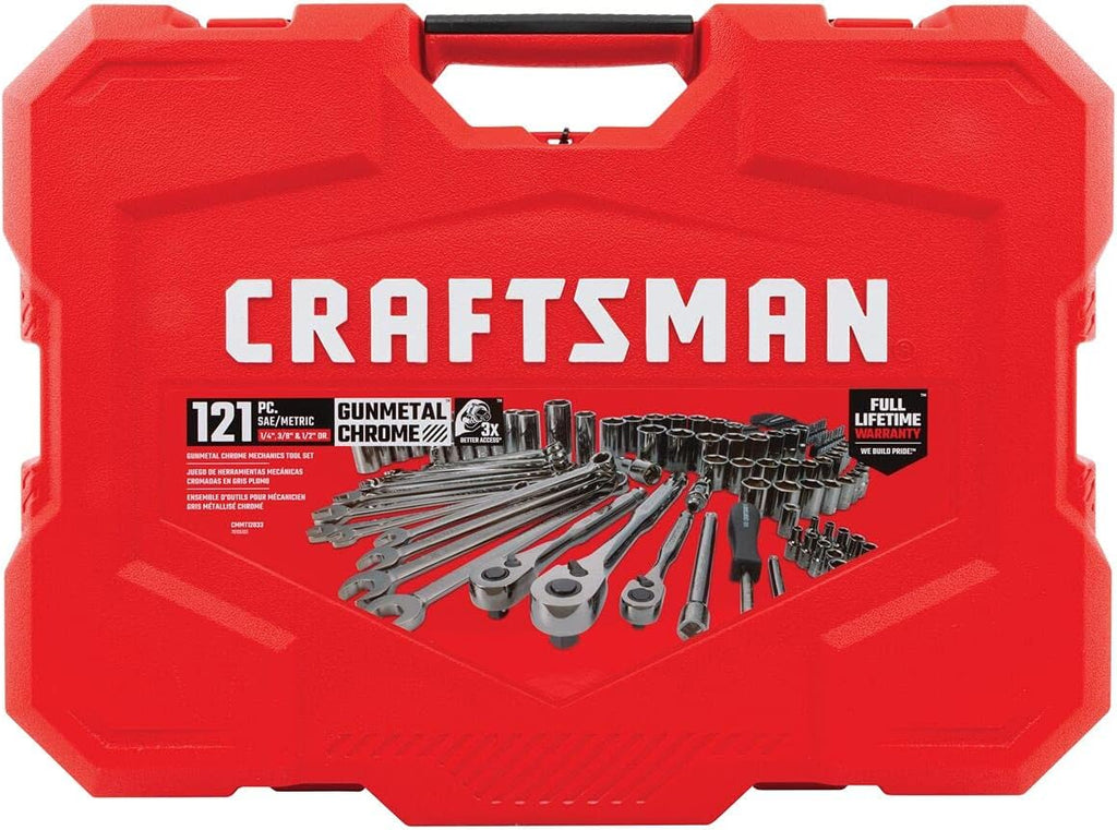 121 Piece Chrome Mechanic Tool Set T504