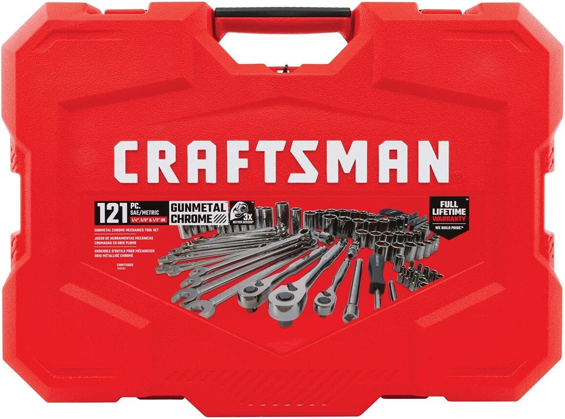 121 Piece Chrome Mechanic Tool Set T504