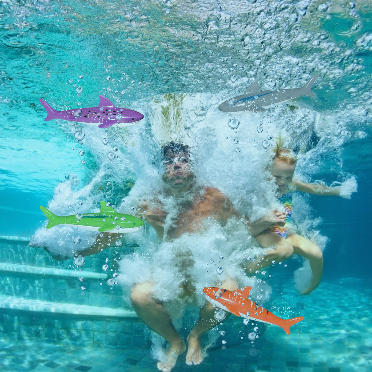 Pool Toys Dive Rings Diving Sticks E960