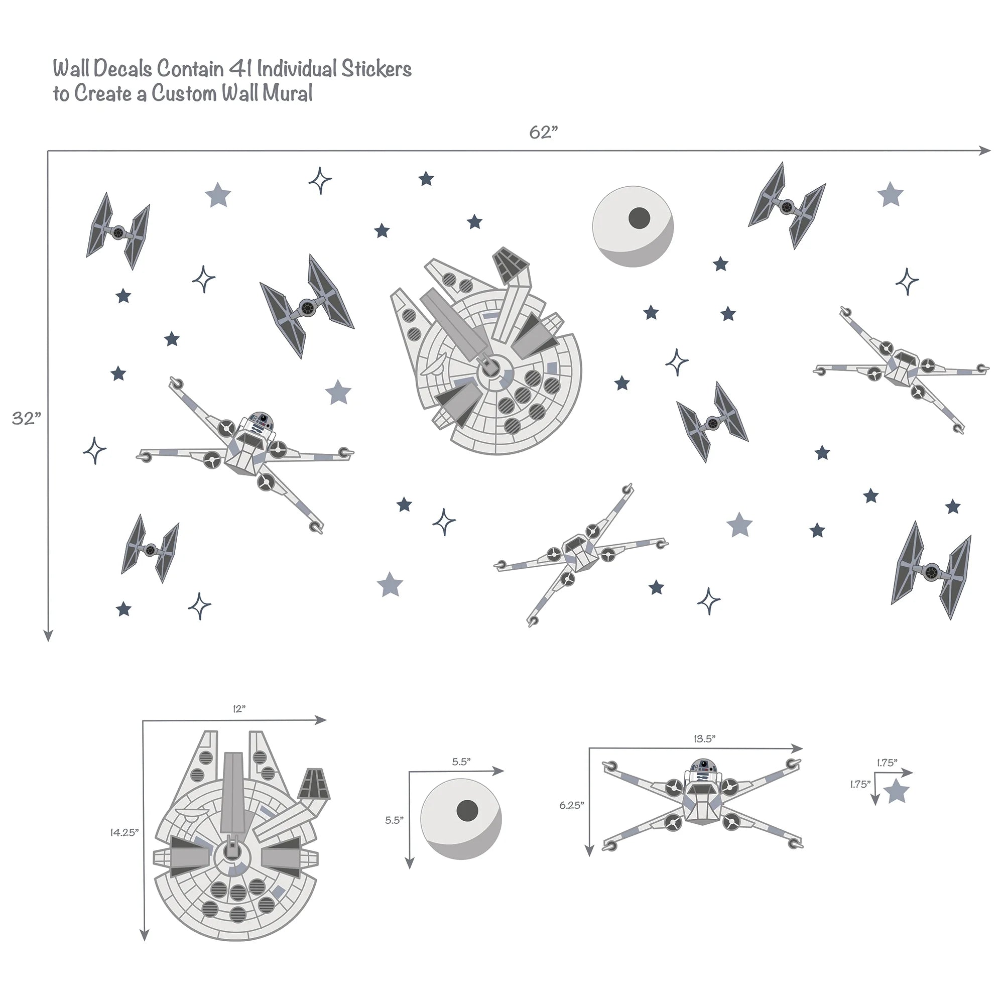 Star Wars Wall Decals U2695