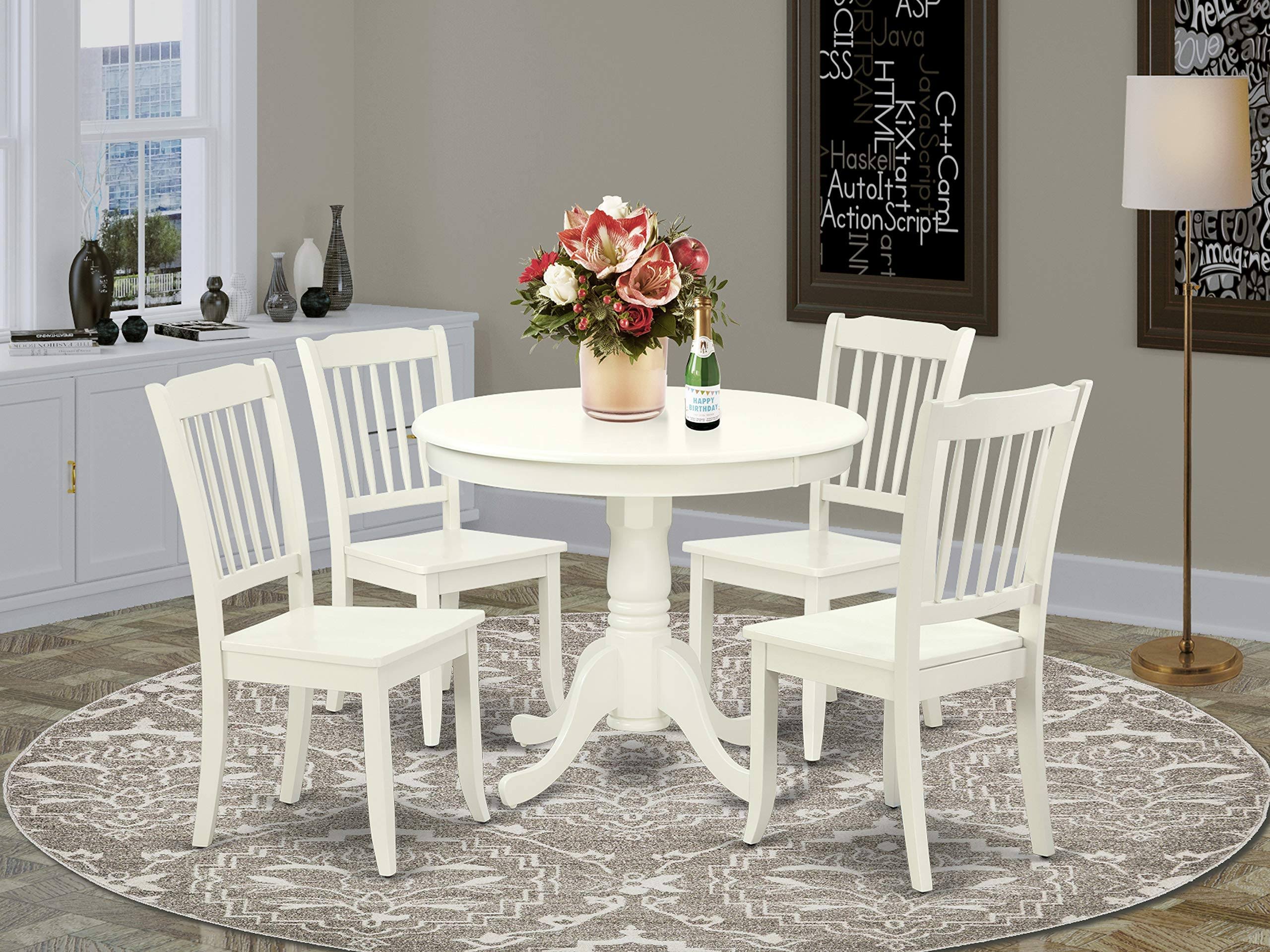 5pc Round Table and 4 Chairs Z7623