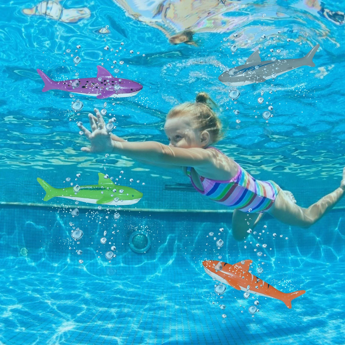 Pool Toys Dive Rings Diving Sticks E960
