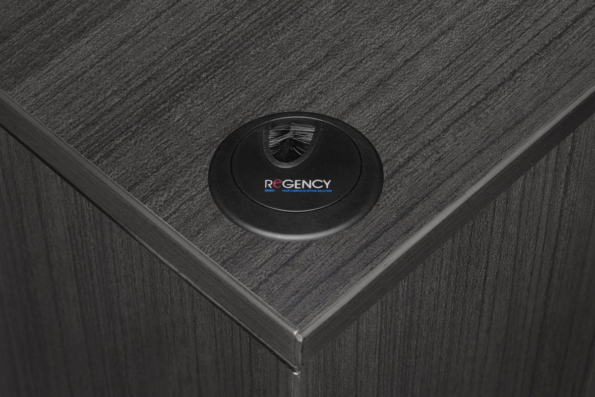 Cherry Single Pedestal U-Desk K367268