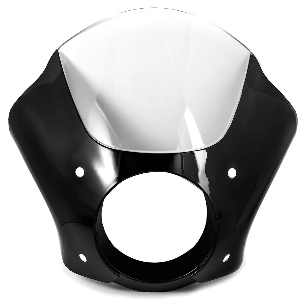 Black & Clear Quarter Fairing Windshield Kit with Fork Mounting Hardware Q818