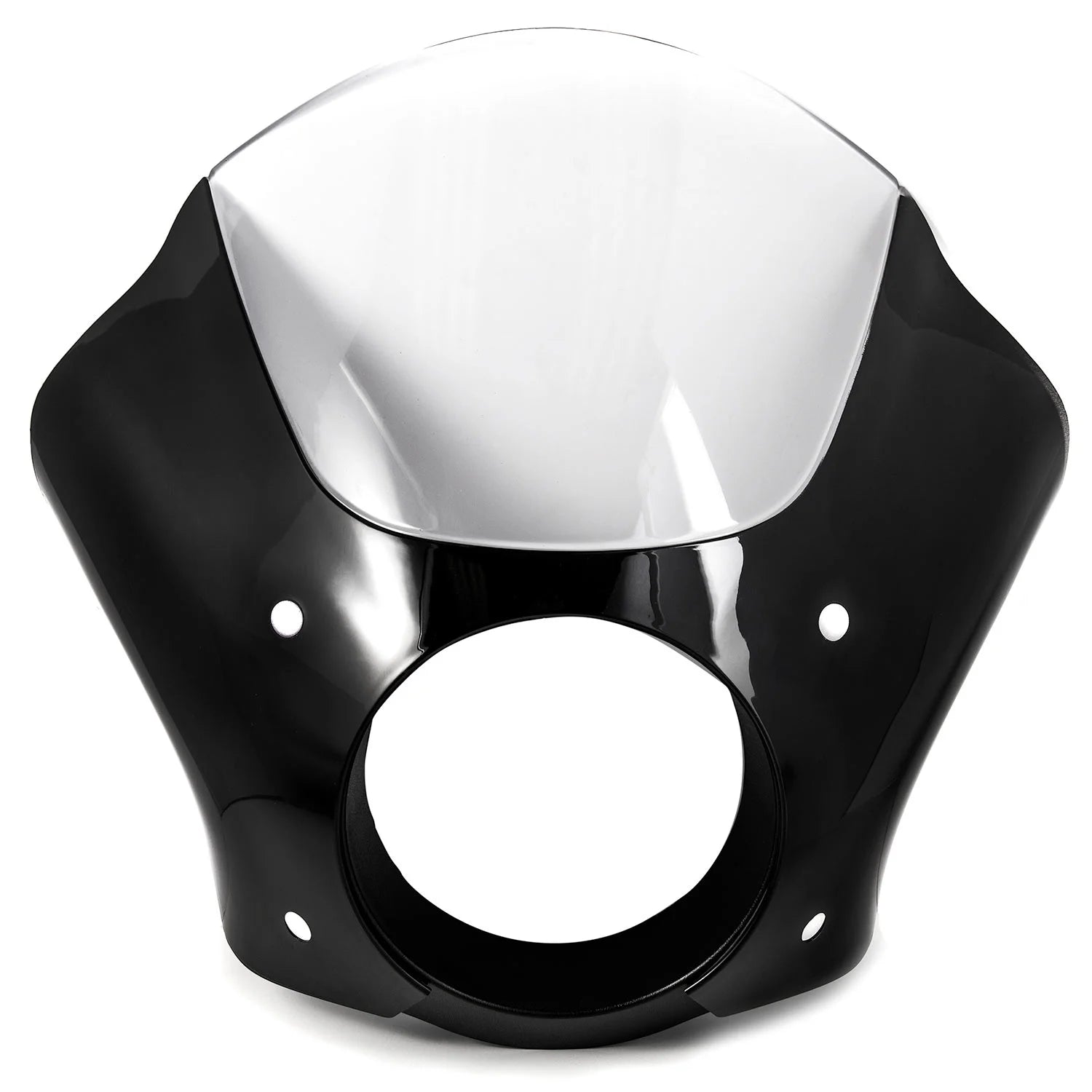 Black & Clear Quarter Fairing Windshield Kit with Fork Mounting Hardware Q818