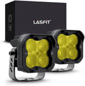 2 Pcs 3inch 18w Flood Yellow LED Light Pods R16071