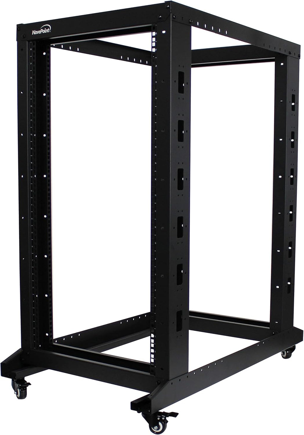 22U 4-Post Open Frame Server Rack Black O204089