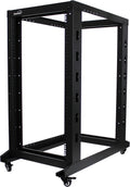 22U 4-Post Open Frame Server Rack Black O204089