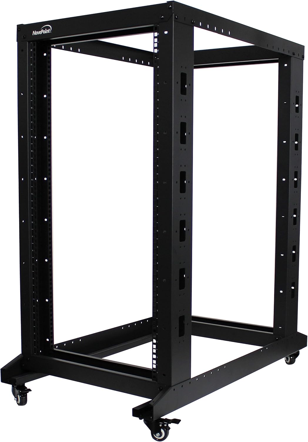 22U 4-Post Open Frame Server Rack Black O204089