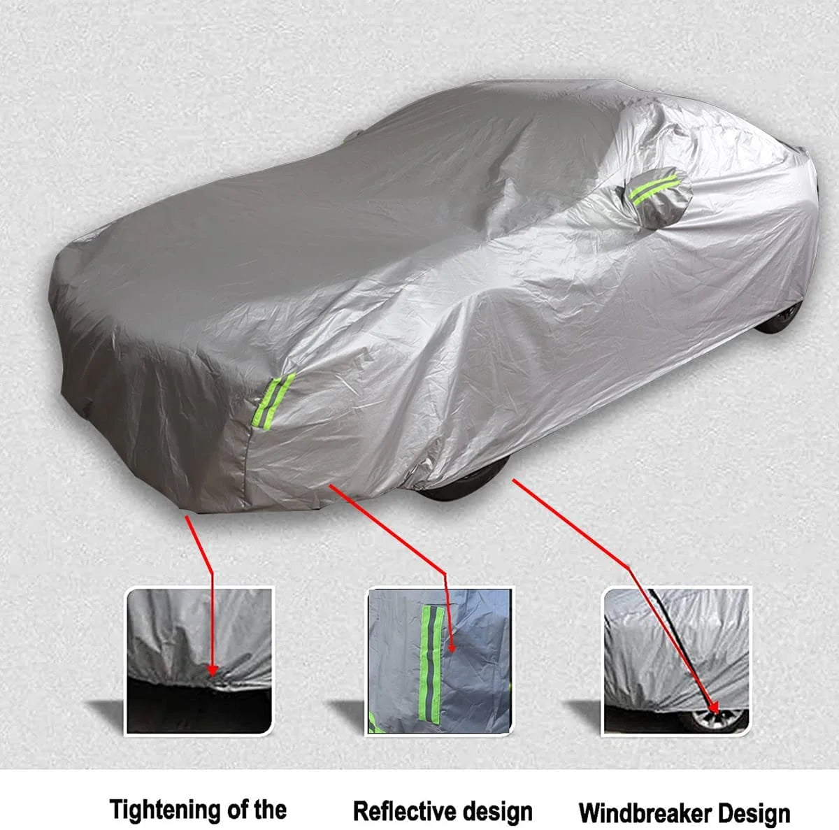 Heavy Duty Weatherproof Full Car Cover E27063