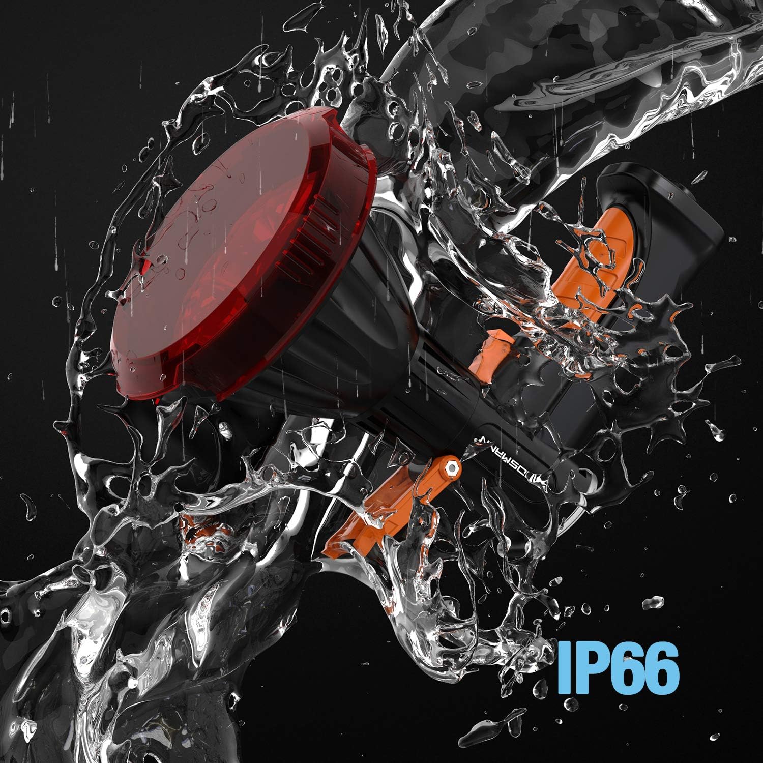 Rechargeable 4000 Lumen LED Spotlight with Detachable Red Light Filter K208