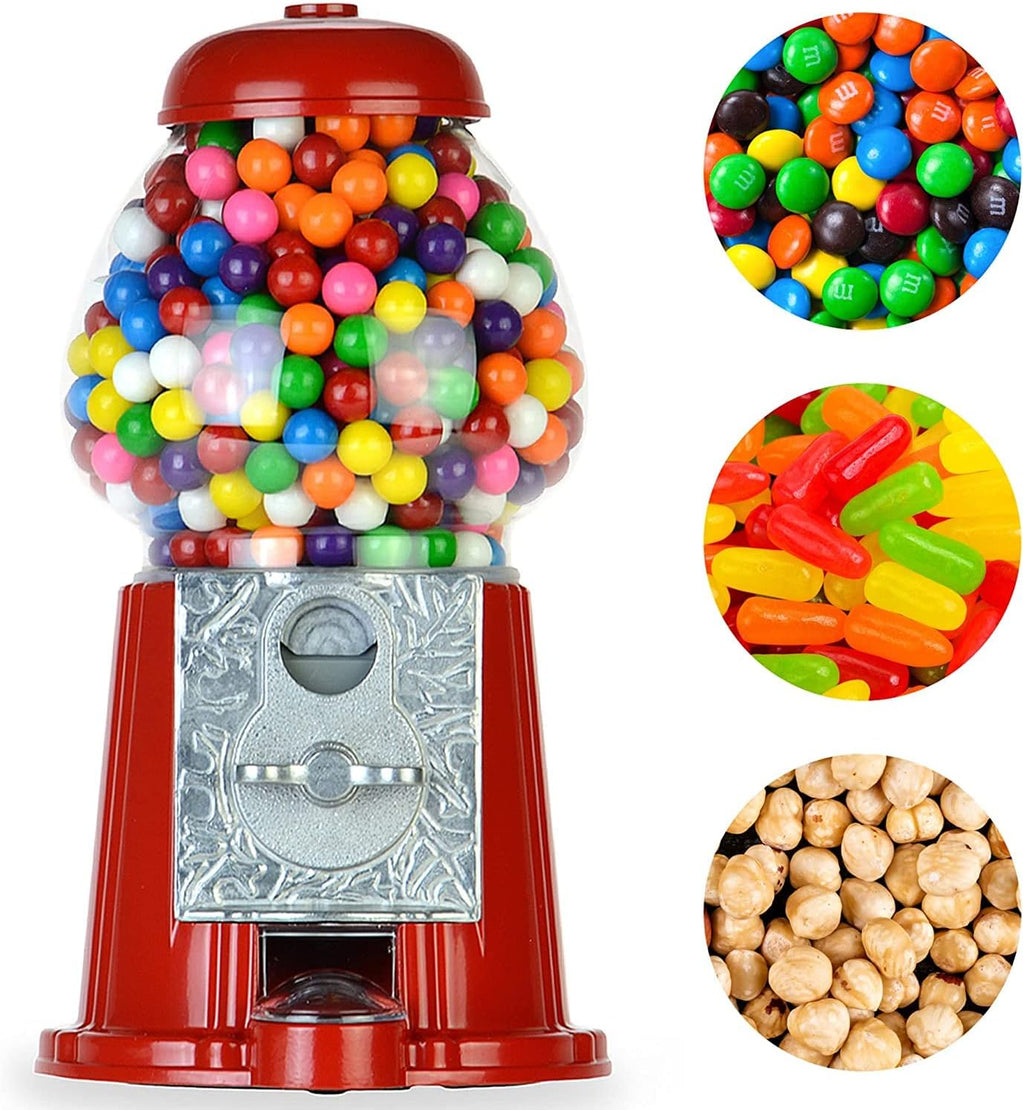 15 Inch Metal Gumball Vending Machine with Stand H3040