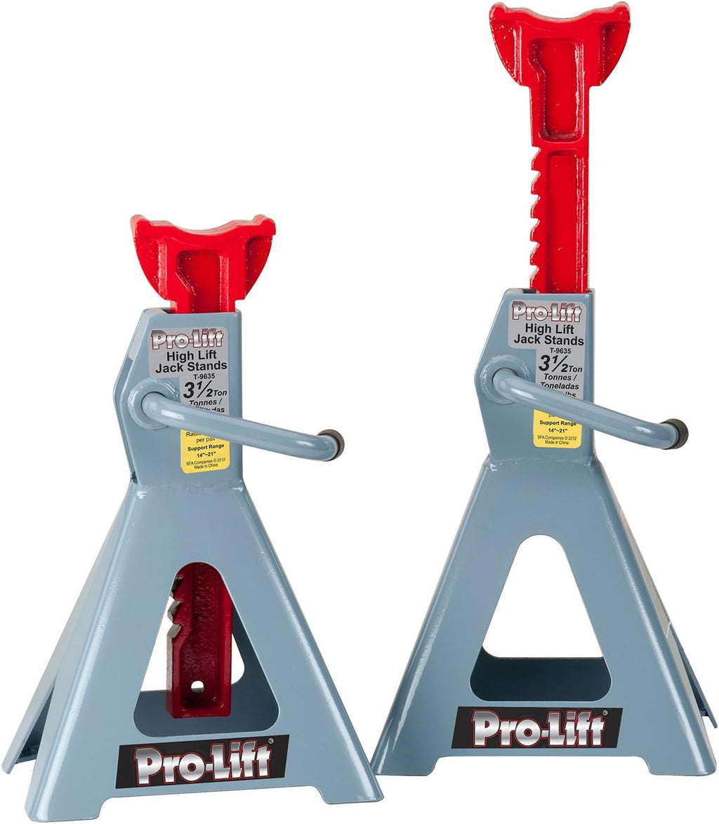 Grey 3.5 Ton High Lift Jack Stand Pack of 2 V24706