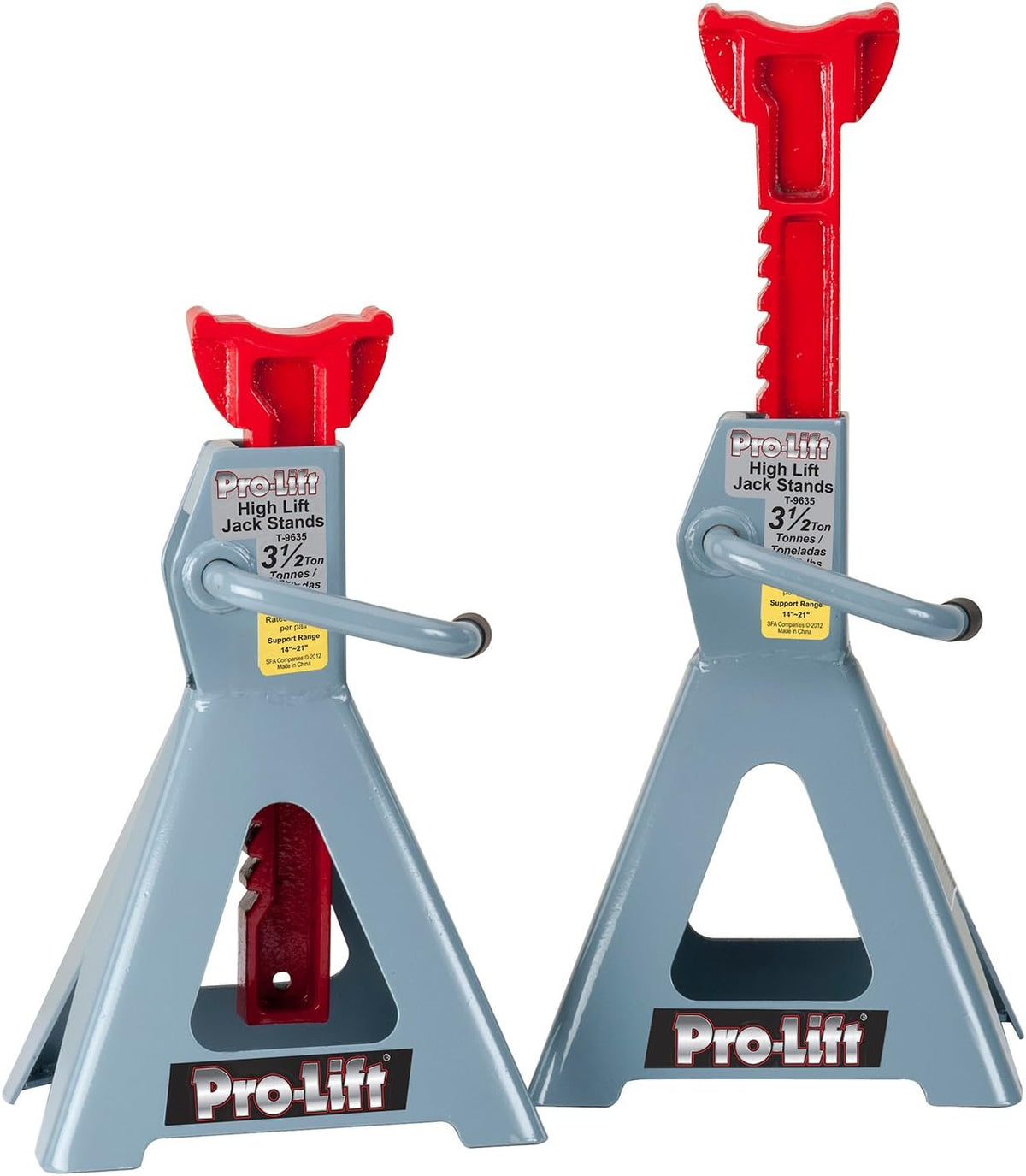 Grey 3.5 Ton High Lift Jack Stand Pack of 2 V24706