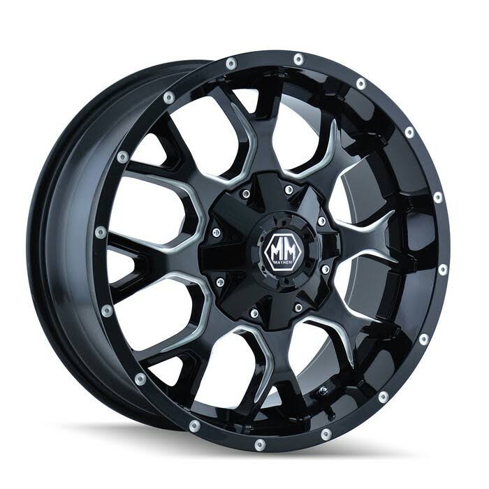 20x9 8-180 +18mm 124.1mm Black Wheel T110