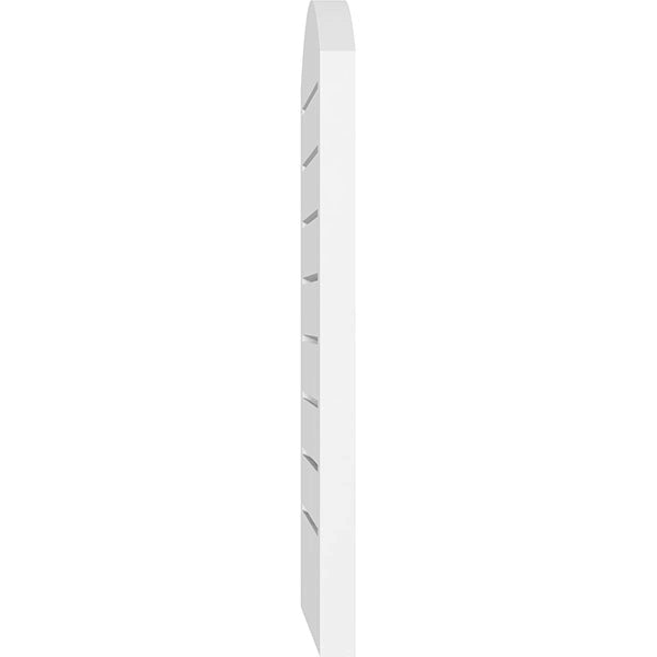 Arch Top Surface Mount PVC Gable Vent with Brickmould O928724