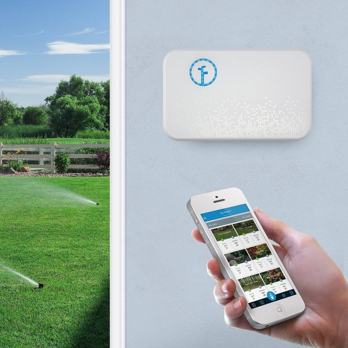 16 Zone Smart Sprinkler Controller, White L31102