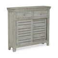 Sandblast Grey Accent Cabinet with Doors S123