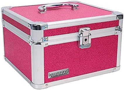 White Locking Storage Box with Adjustable Compartments X712