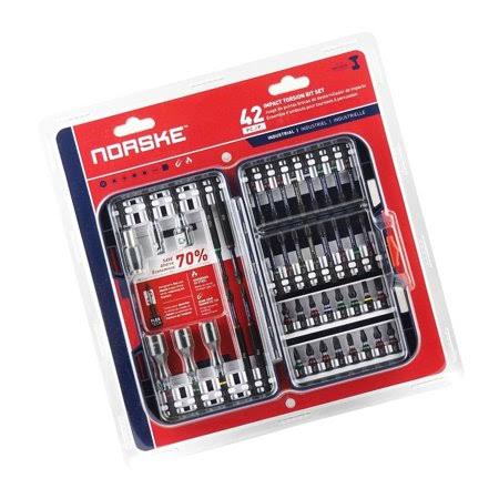 42 Piece Impact Screwdriver Bit Set V1727