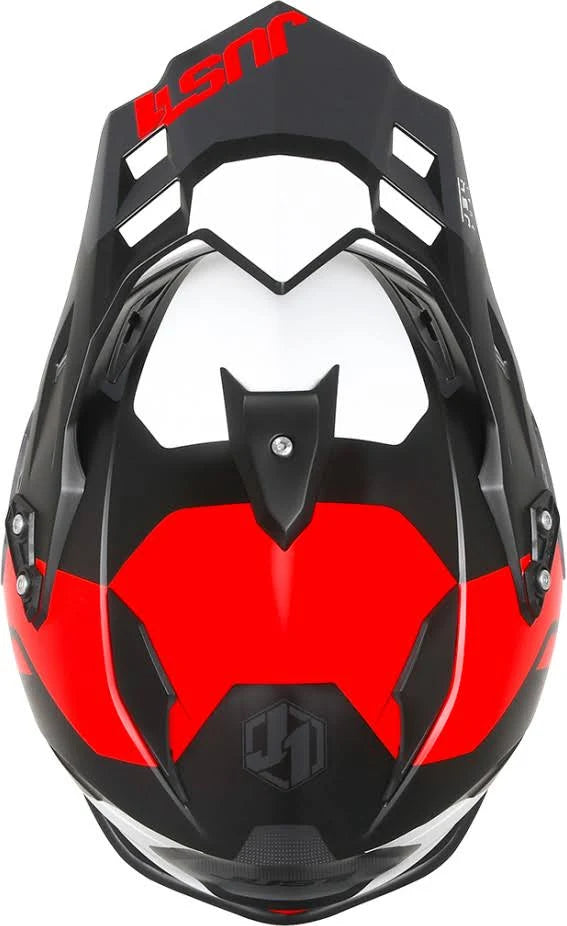 Black Red Motocross Helmet Size XL Q873