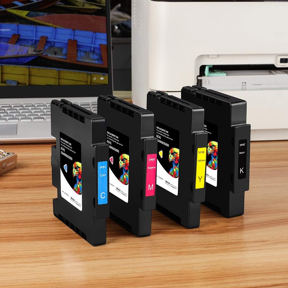 Sublimation Ink Cartridge 4-Pack for Sawgrass Virtuoso SG400 SG800 Printer B9360