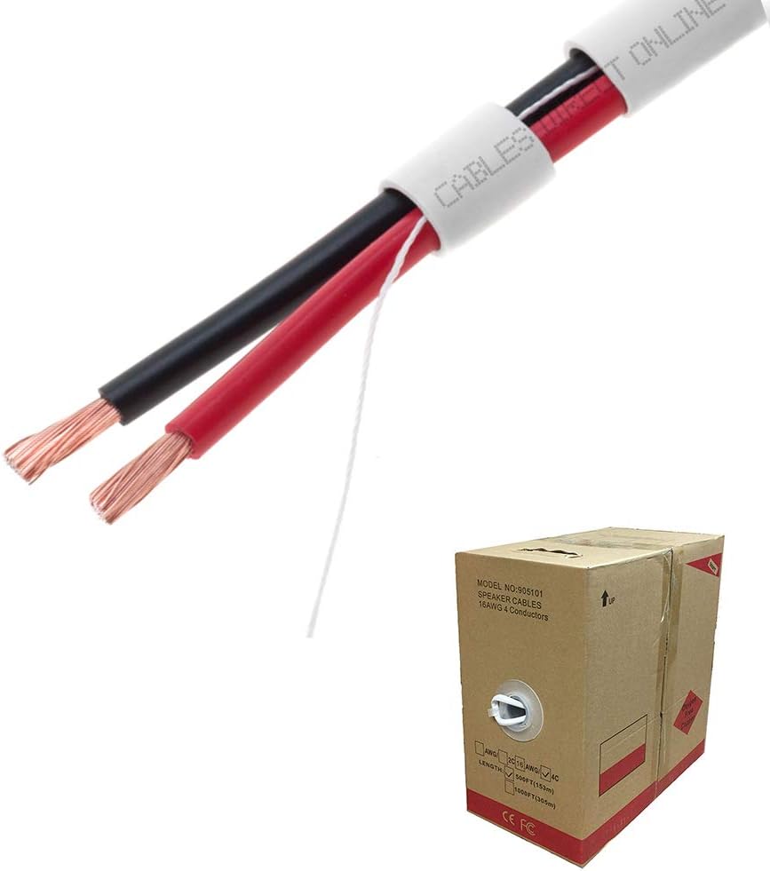 14/2 Bulk Speaker Wire 14AWG CL2 in Wall Audio Cable S558914