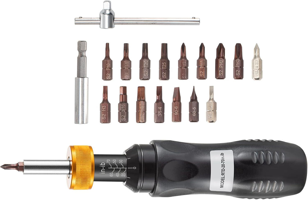 1/4 Drive Adjustable Torque Screwdriver with Bits & Case H751