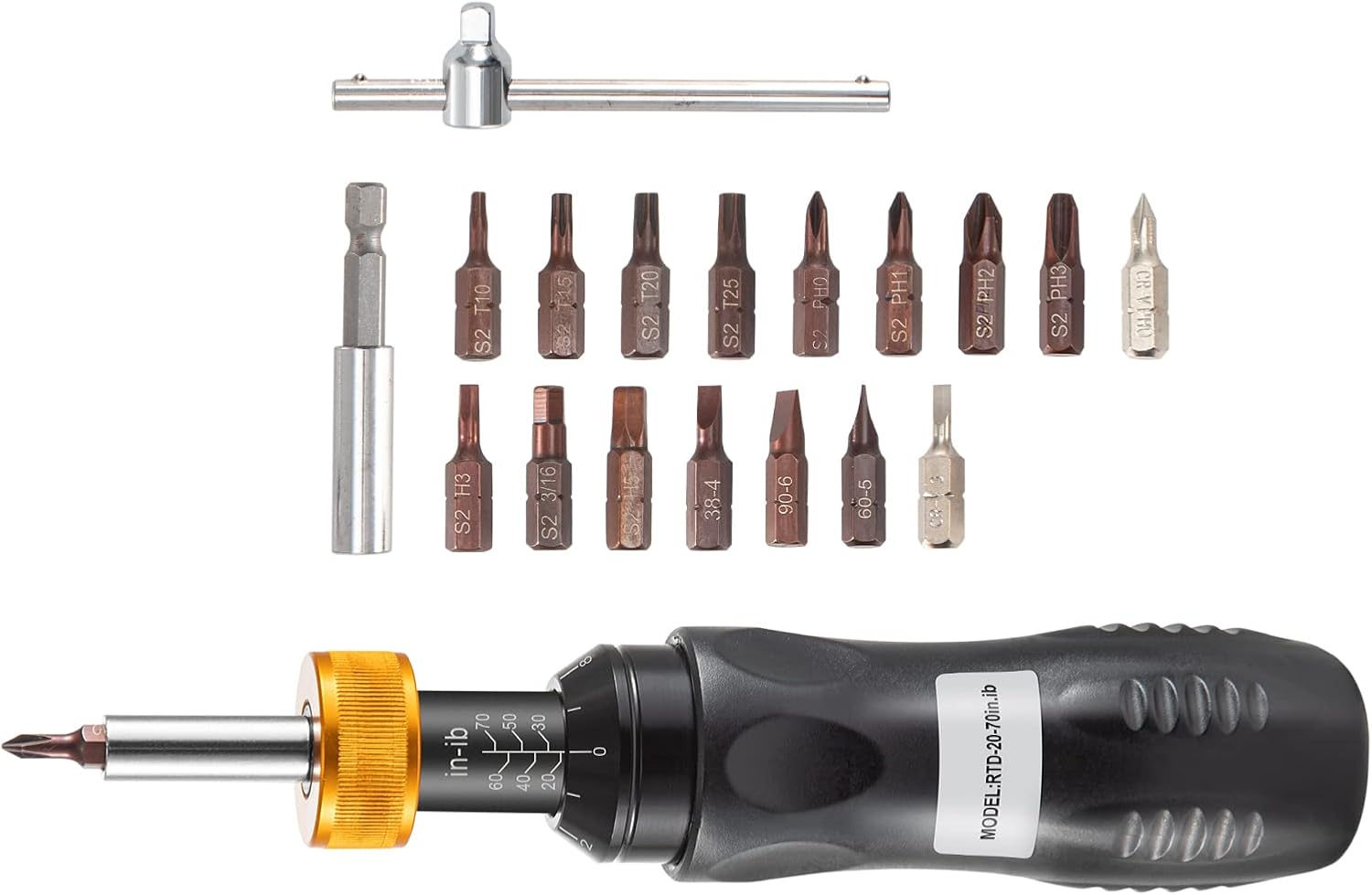 1/4 Drive Adjustable Torque Screwdriver with Bits & Case H751