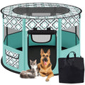 Green Medium Portable Pet Playpen H68979
