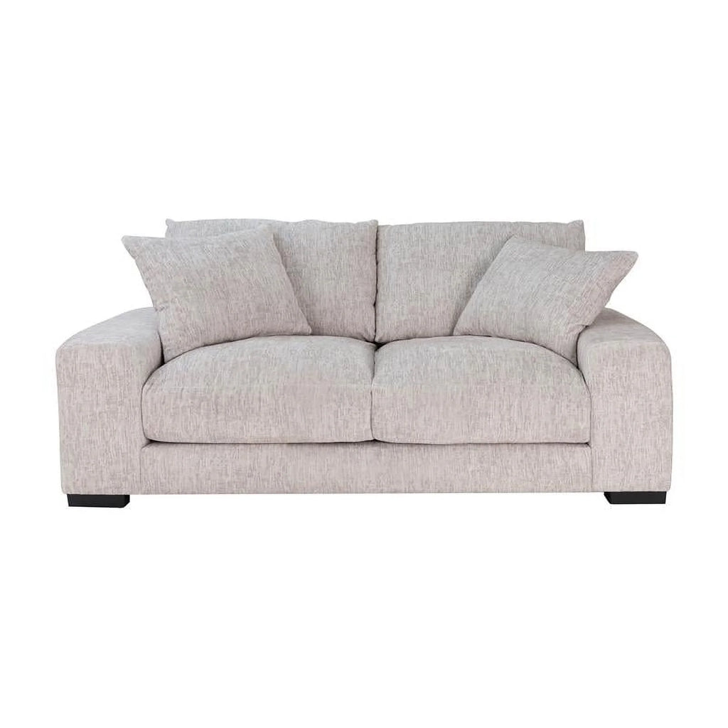 Cream Microfiber Loveseat M42956