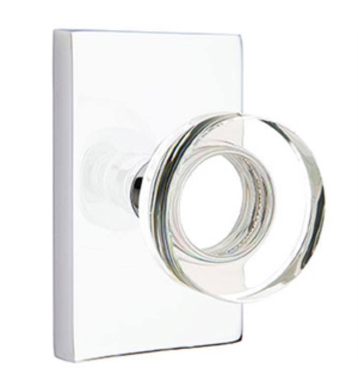 Oil Rubbed Bronze Modern Rectangular Rose Passage Knob E668