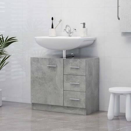 24x22 Concrete Gray Vanity Cabinet Y5907