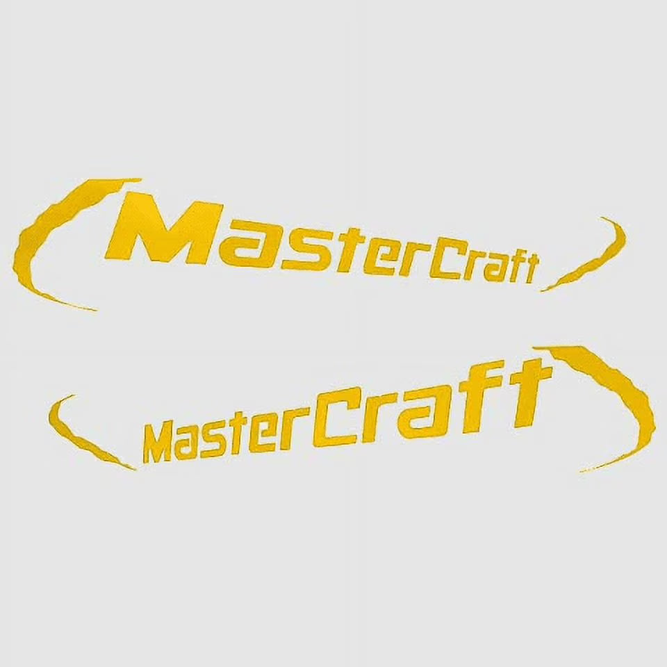 Yellow 2PC Boat Decal Set P911