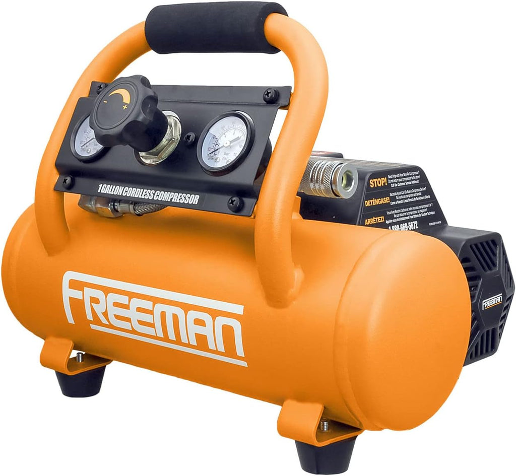 Cordless Air Compressor 1 Gallon 20 Volt with 3-in-1 Pneumatic Finish Nailer and Stapler G4642