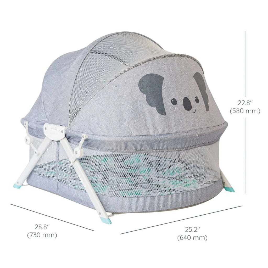 Gray Koala Fold & Go Bassinet N82744