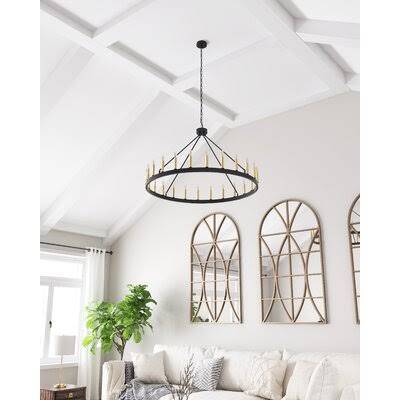 Wagon Wheel Chandelier Q840