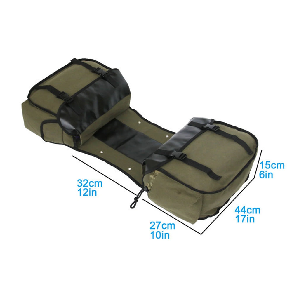 Large Capacity Canvas Waterproof Motorcycle Saddle Bag S499