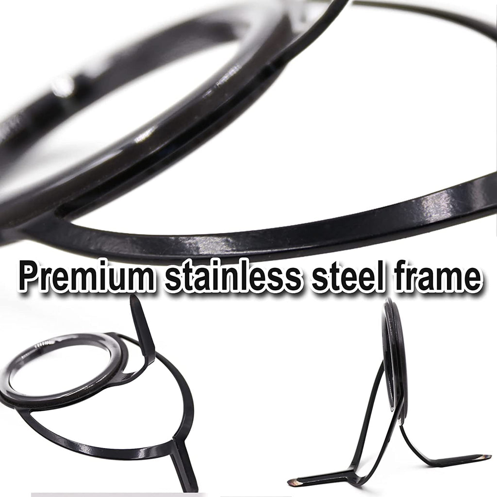Fishing Rod Tip Guide Repair Kit Stainless Steel Ceramic Ring Mixed Size C611824