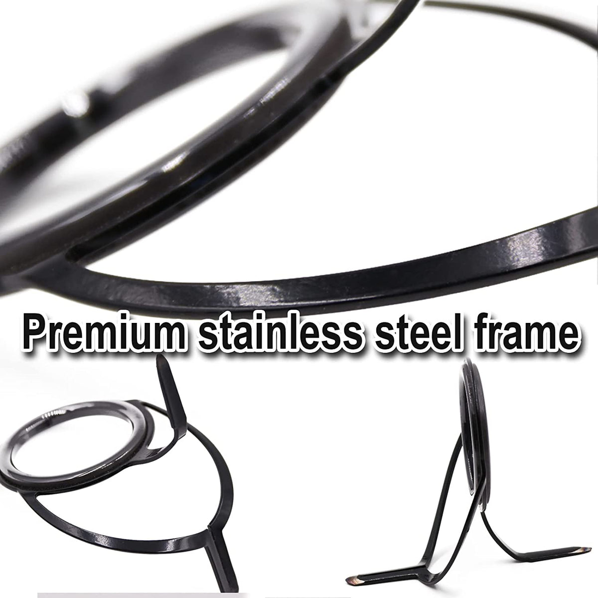Fishing Rod Tip Guide Repair Kit Stainless Steel Ceramic Ring Mixed Size C611824
