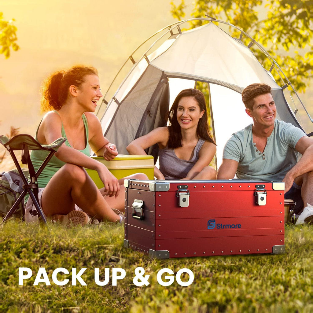 Red Aluminum Hard Protective Carrying Case F815580