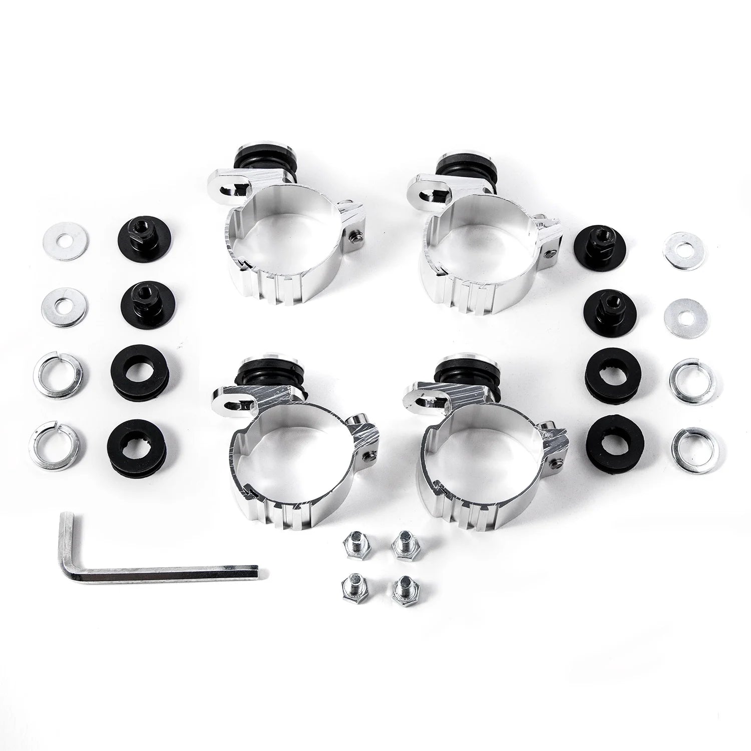 Black & Clear Quarter Fairing Windshield Kit with Fork Mounting Hardware Q818