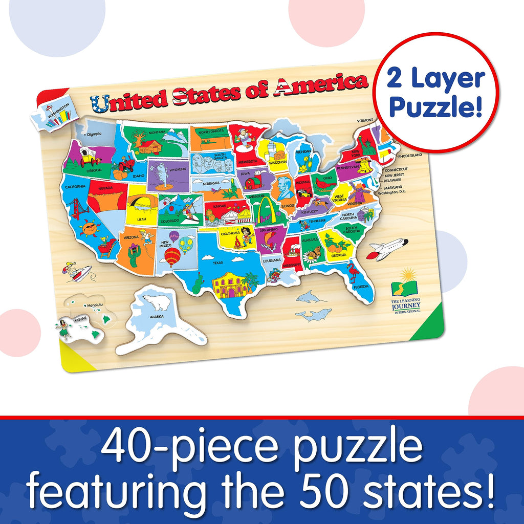 USA Map Puzzle for Kids Ages 3 and Up L610568