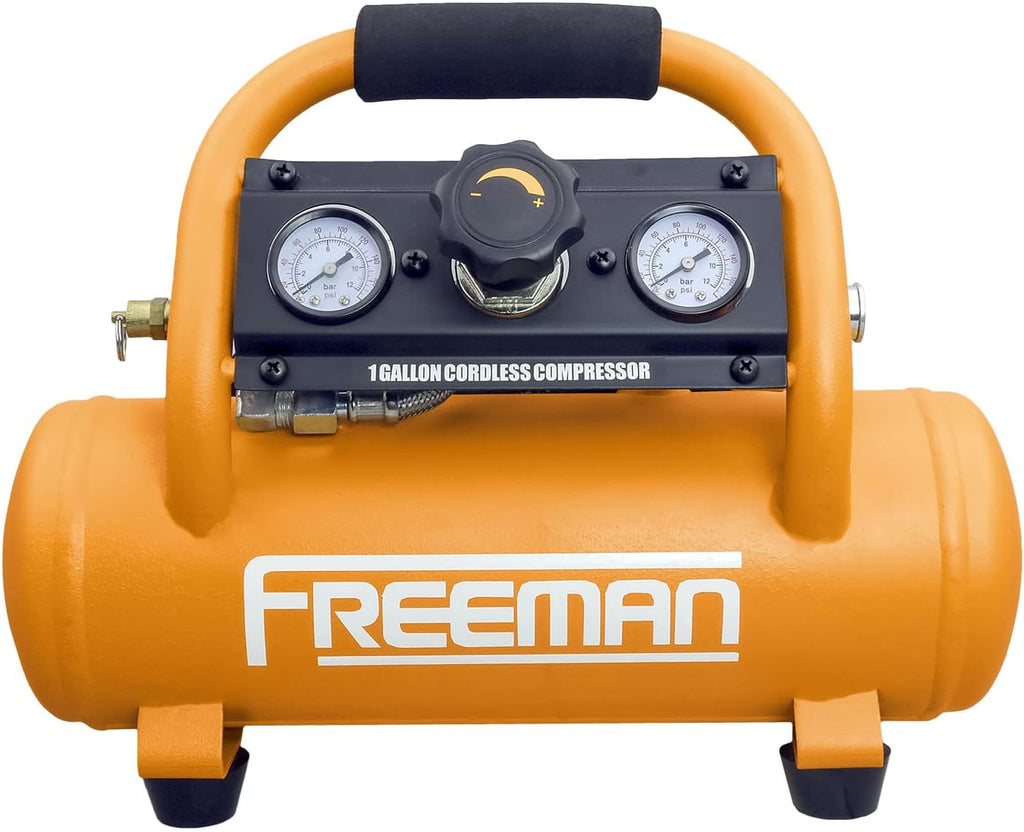 Cordless Air Compressor 1 Gallon 20 Volt with 3-in-1 Pneumatic Finish Nailer and Stapler G4642