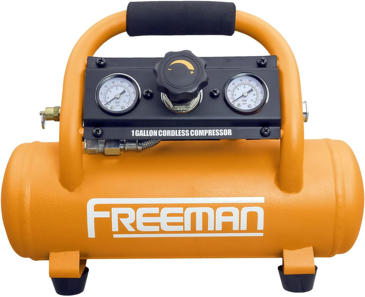 Cordless Air Compressor 1 Gallon 20 Volt with 3-in-1 Pneumatic Finish Nailer and Stapler G4642