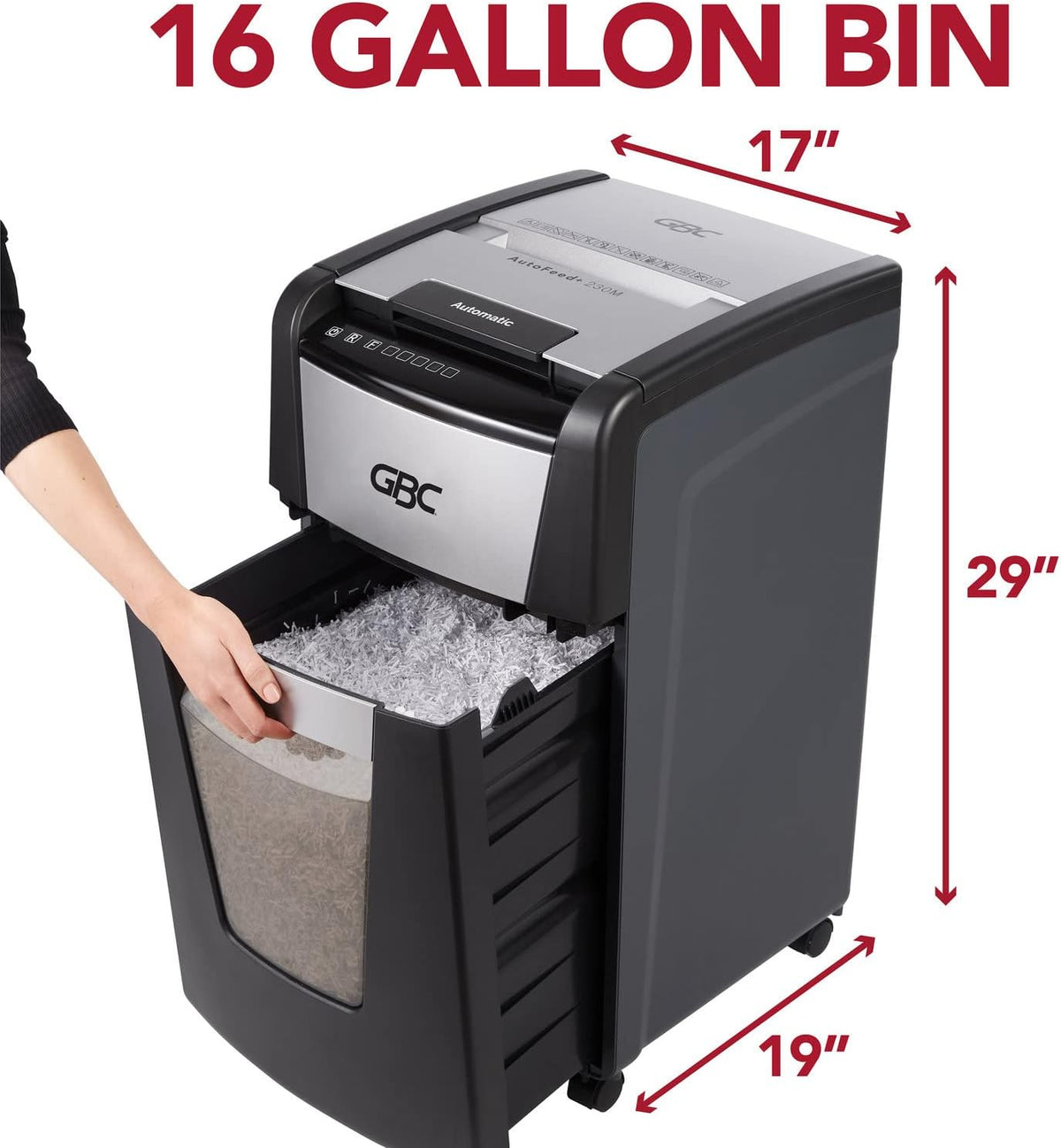 Paper Shredder, 300 Sheet Capacity, Super Cross-Cut J4946