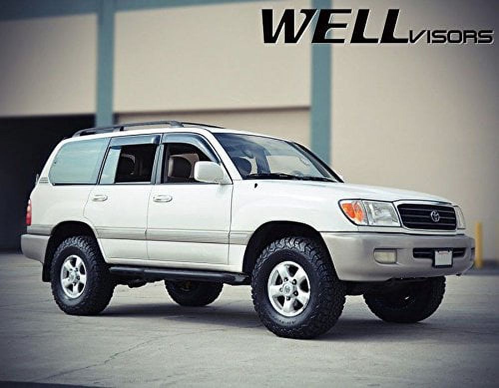 Side Window Wind Deflector Visors for Toyota Land Cruiser 1998-2007 P96423