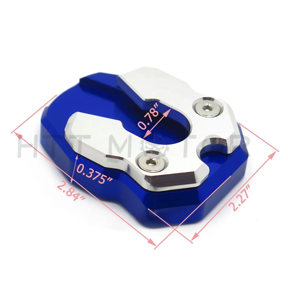 Blue CNC Sidestand Foot Plate Kickstand Pad for Yamaha Nmax155 O674