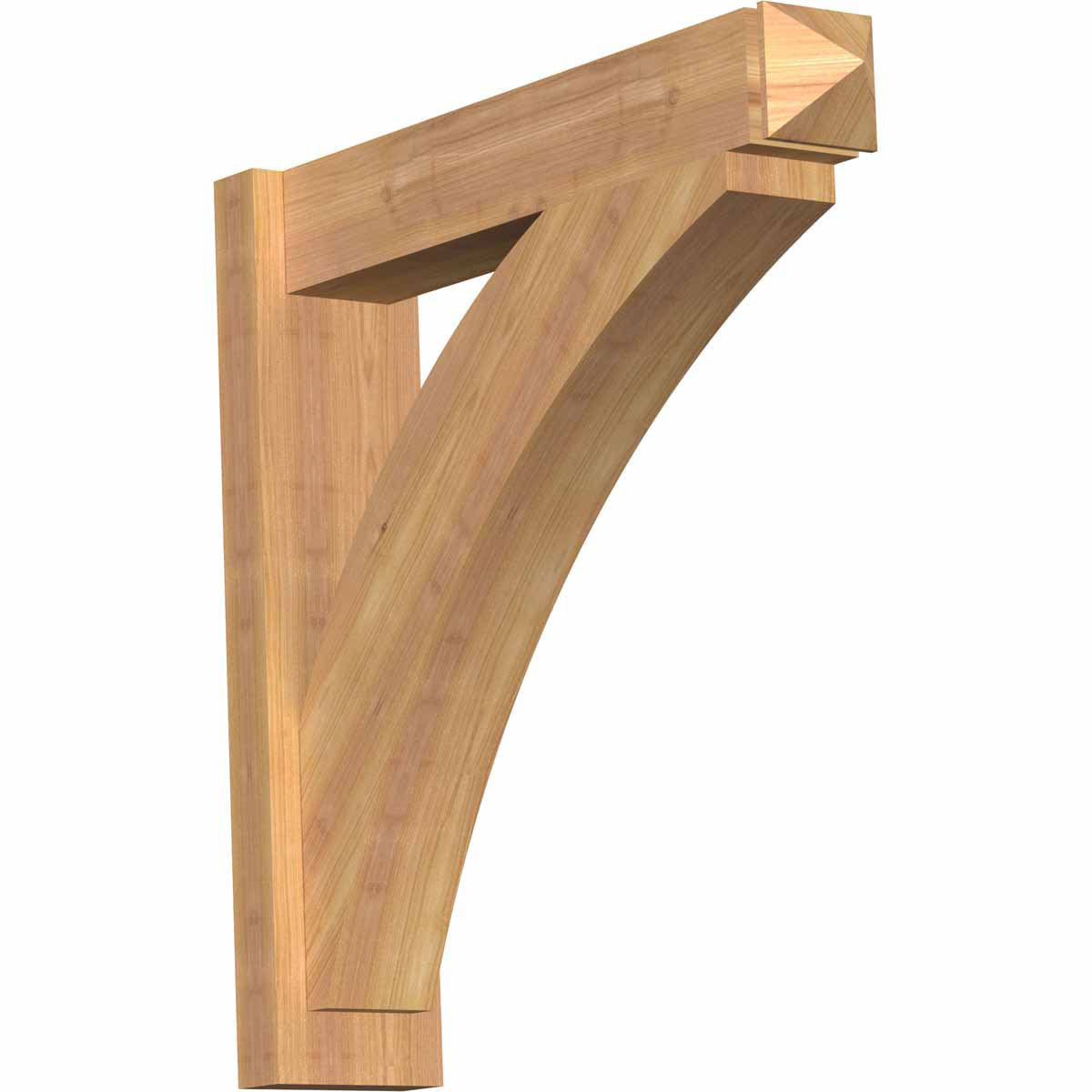 5 1/2x22W x 26x22D x 26x22H Western Red Cedar Arts and Crafts Outlooker L2374