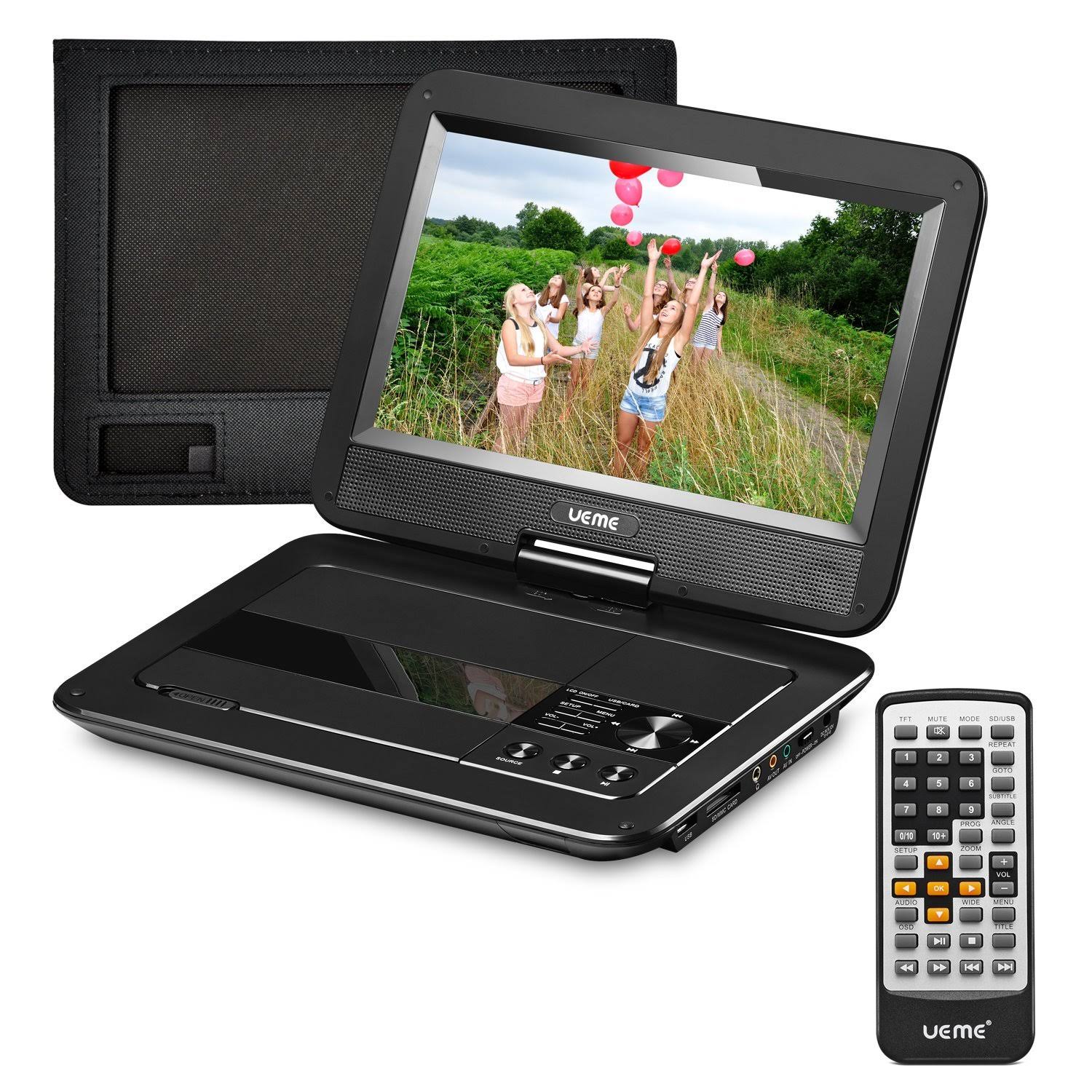 Portable DVD CD Player with 10.1 Inches LCD Screen D1169